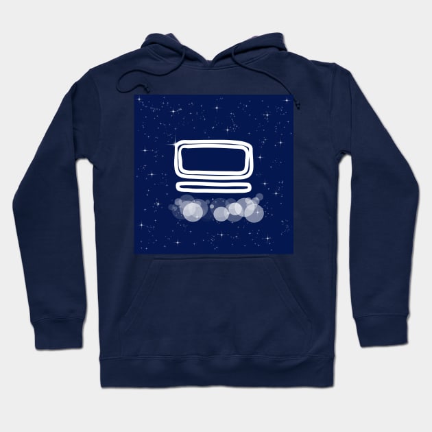 TV, monitor, screen, equipment, view, technology, light, universe, cosmos, galaxy, shine, concept Hoodie by grafinya